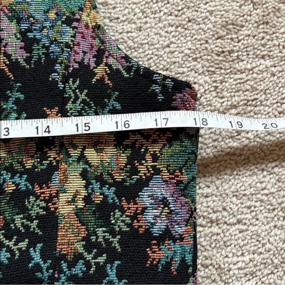 Current Mood Dolls Kill ‘BOHEME GARDEN’ Tapestry OTK Boots Vest SET L/9 NWT - Picture 12 of 13